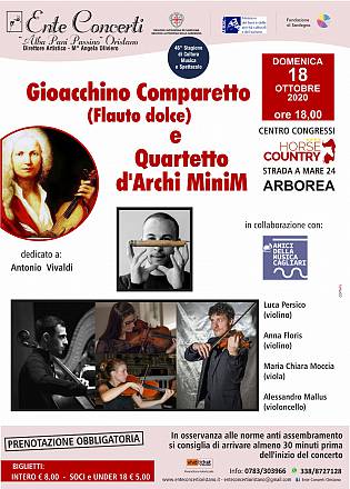 Gioacchino comparetto (flauto dolce) quartetto d’archi minim